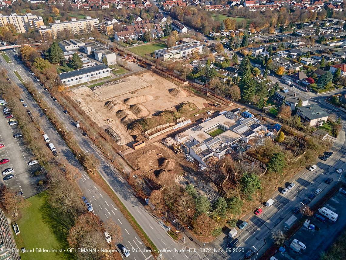 09.11.2020 - Baustelle Grundschule am Karl-Marx-Ring in Neuperlach